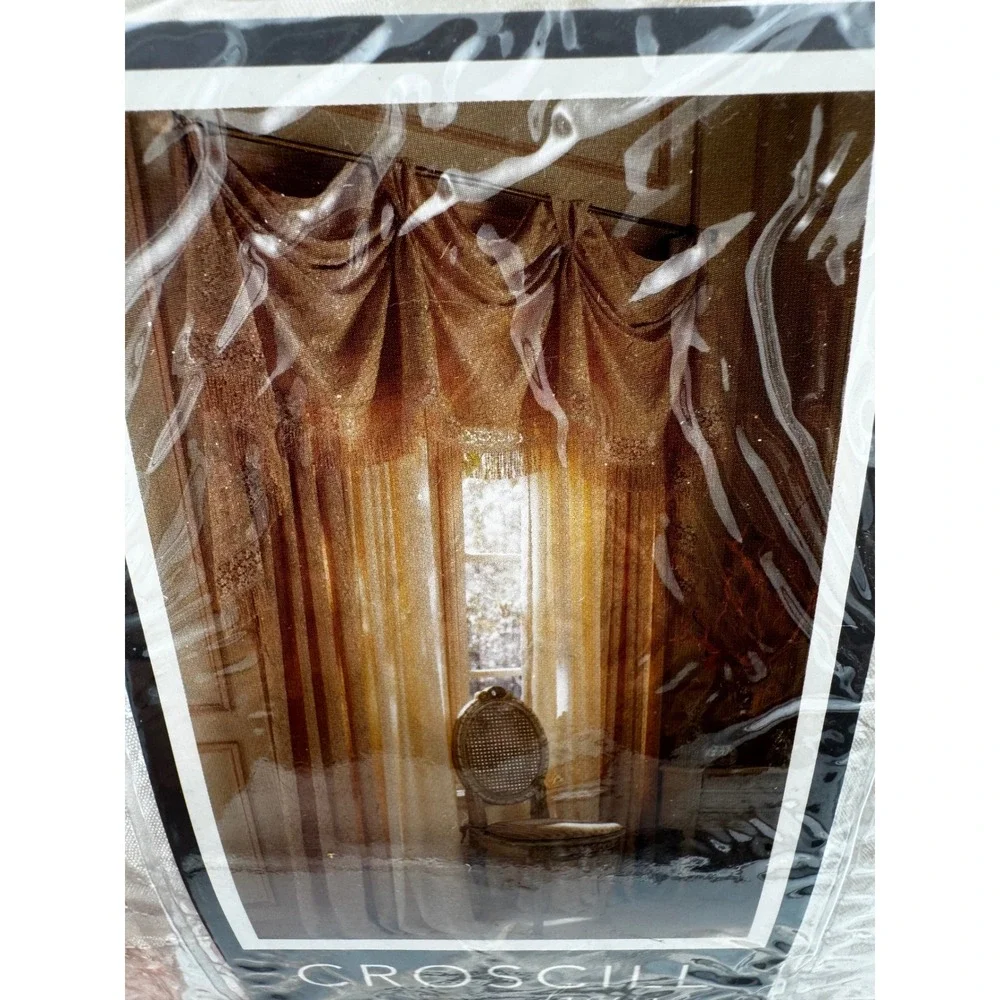 Rare Vtg Croscill Julia Ivory Cascade Valance Lot 2